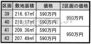 39から43は建築条件無 39から43は建築条件無